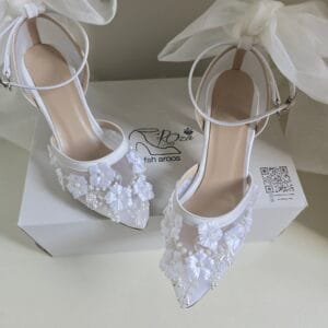 کفش عروس مدل پر گل